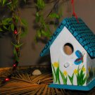 spring themed birdhouse