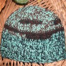 turquoise random striped toboggan
