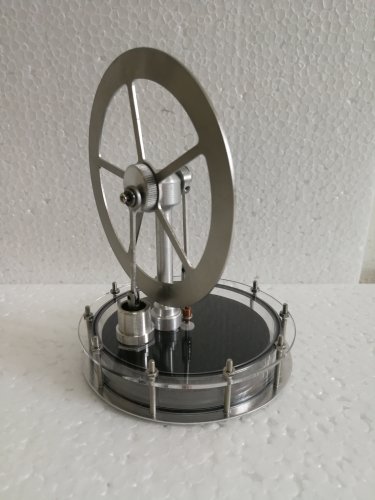 Stirling Engine Kit, Low Temperature Stirling Engine Motor Solar Heat Education Model Toy JAJ 822KIT