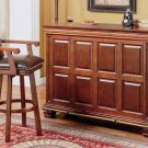 CO 100298 Warm Brown Finish Bar Table Liquor Cabinet Wine Storage