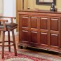 CO 100298 Warm Brown Finish Bar Table Liquor Cabinet Wine Storage