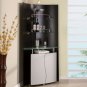 7442 Stylish Bar Cabinet with Glass Shelves by Global USA