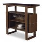 '498' Bar Table in Brown Finish by Global USA