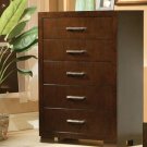 Jessica 5 Drawer Chest in Lt Cappuccino