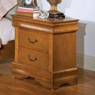 Louis Philippe Nightstand in Oak Finish
