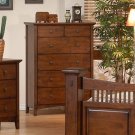 Hillary Dark Brown Finish Solid Wood Chest