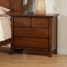 Hillary Nigth Stand in Brown Finish