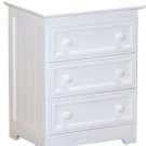 Manhattan Three Drawer Nightstand