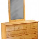 Windsor 6 Drawer Dresser & Mirror 54"W