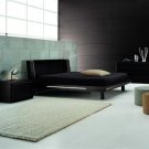 Matrix Wenge Finish Modern Bedroom Set with Zebrano Accents