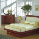 European Style Queen Size Bedroom Set in Cherry Finish Jazz by ESF Furniture