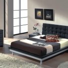 Contemporary Black Color Queen Size Bedroom Set 'Toledo' Dupen Collection by ESF Furniture