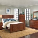 New Laurece 5pc Bedroom Set in Cherry Finish