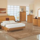 Two-Tone Wood Platform 'Greta' 5PC Bedroom Set by Global USA