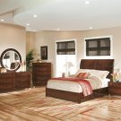 Ultra Smooth Glass Lacquer Finish Queen Size 5pc Bedroom Set B355 By Home LIne