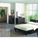 5pc P177W Contemporary Bedroom Set in Wenge Finish