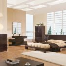 Soho Queen Size Bedroom Set by Global USA In Brown Finish