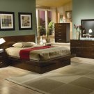 Jessica King Size Lt Cappuccino Finish 5pc Bedroom Set