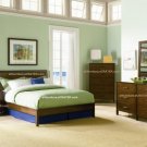 Valery 5PC Bedroom Set In Walnut Finish