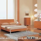 Linda 5pc Queen Size Bedroom Set In Lt Cherry Finish By Global Furniture