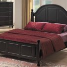 Kayla (201171K) King Size Bed In Black Finish