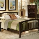 Rio Mission Contemporary Cappuccino Finish Queen Bed