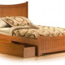 Manhattan Platform Bed With Maching Footboard King Size by Atlantic Furniture