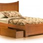 Manhattan Platform Bed With Maching Footboard King Size by Atlantic Furniture