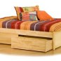 Atlantic Furniture Concord Flat Panel Foodboard Queen Platform Bed
