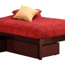 Atlantic Furniture Concord Queen Open Foodrail Paltform Bed Available in 3 Colors