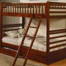 Jason Coaster Twin/Twin Bunk Bed in Cherry Finish (460183)