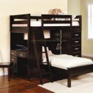Cascade Cappuccino Desk / Workstation Bunk Bed - Coaster 460133