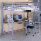 Lumina Twin Bunk Bed w/ Computer Workstation and Chair