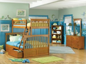 Columbia Twin over Full Bunk Bed by Atlantic Furniture