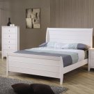 Kelly Youth Twin Bed in White Finish (400231)