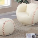 Baseball Chair And Ottoman