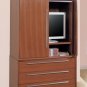 Minotti Contemporary Style Armoire With Metal Accents