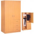 Wardrobe AZB 2 Door 3 Drawers
