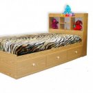 Bed Mat's 3 Drawers With Book Case Twin Size