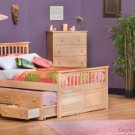 Bed Twin Mates With 3 drawers Trundle