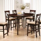 Dining Set Coaster "100208-29" 5 Piece Counter Height