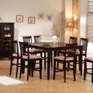 Dining Set 7-Pc Cappuccino Finish Counter Height 100331/32