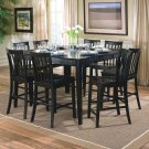 Dining Set Carol 5pc Counter Height In Black Finish