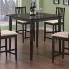 Dining Set Cappuccino Counter Height 5 Pc