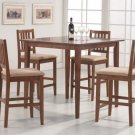 Dining Set Tabacco Counter Height 5 Pc
