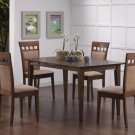 Dining Set Carla Walnut Finish 5PC