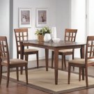 Dining Set Hudson Walnut Finish 5PC