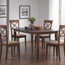 Dining Set Ana Walnut Finish 5PC