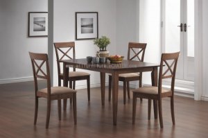 Dining Set Ana Walnut Finish 5PC