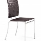 Dining Chair Criss Cross in Espresso or White Color